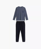 Nmp-410 - pigiama lungo uomo puro cotone