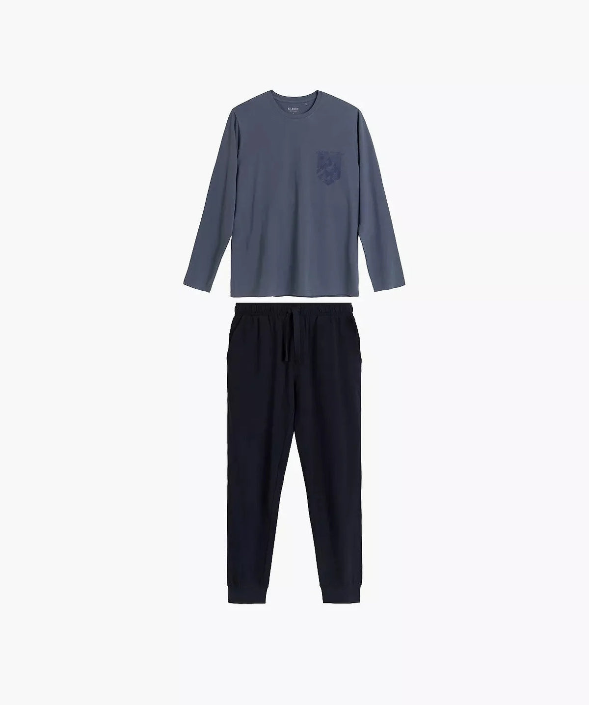 Nmp-410 - pigiama lungo uomo puro cotone