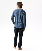 Nmp-410 - pigiama lungo uomo puro cotone
