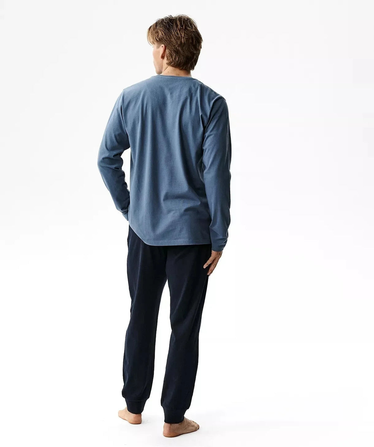 Nmp-410 - pigiama lungo uomo puro cotone