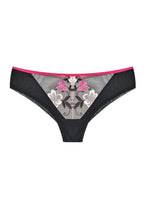 Orchid - slip brasiliano da donna in tulle ricamato