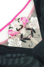 Orchid - slip brasiliano da donna in tulle ricamato