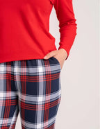 Pdd4300-026 - pigiama donna in cotone a manica lunga