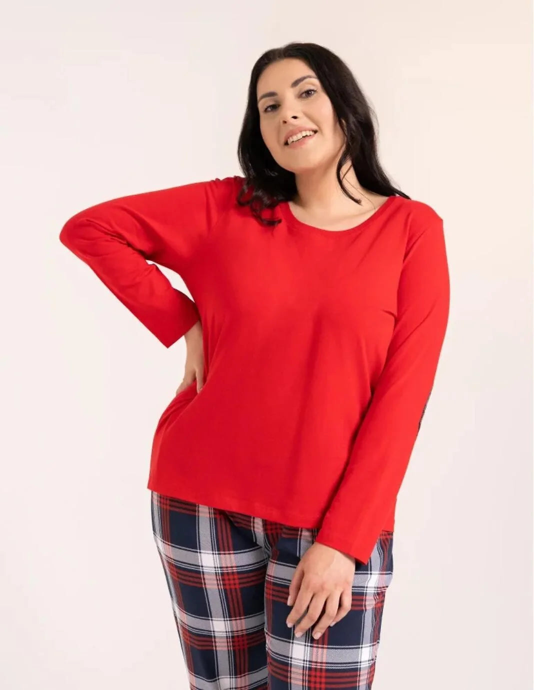 Pdd4300-026 - pigiama donna in cotone a manica lunga