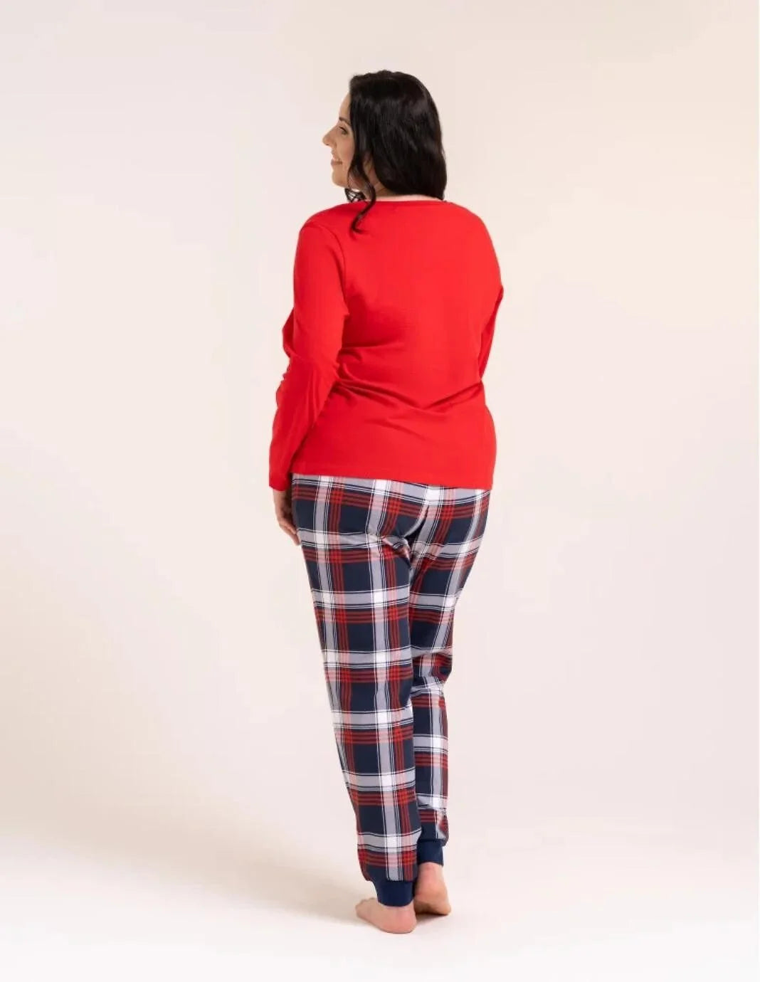 Pdd4300-026 - pigiama donna in cotone a manica lunga