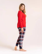 Pdd4300-026 - pigiama donna in cotone a manica lunga