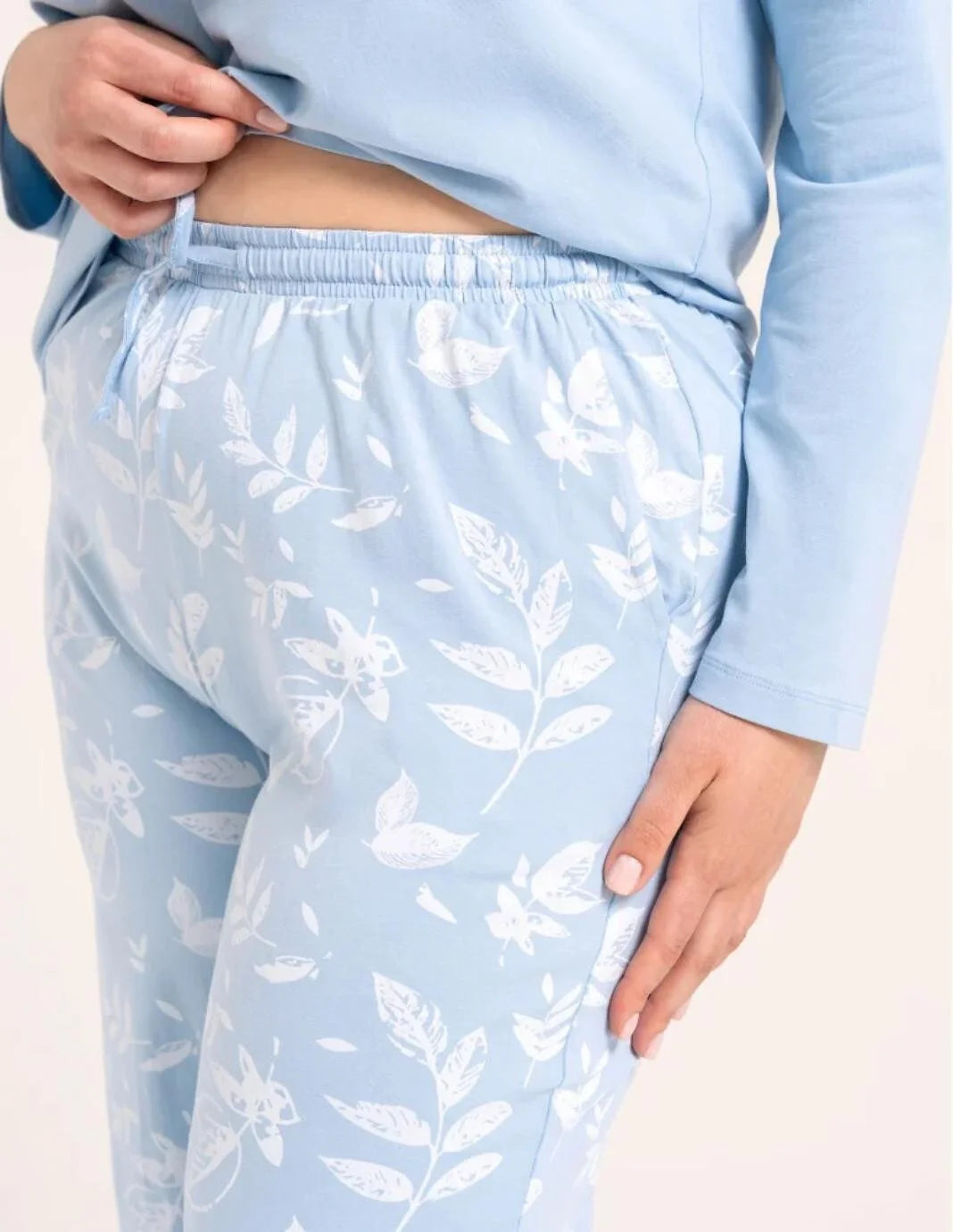 Pdd4500-011 - pigiama donna in cotone a manica lunga