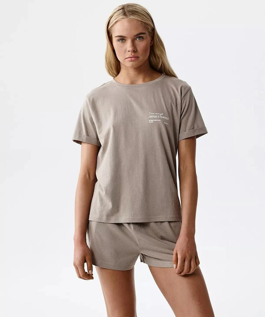 Nlp-506 - pigiama corto da donna in cotone 100%