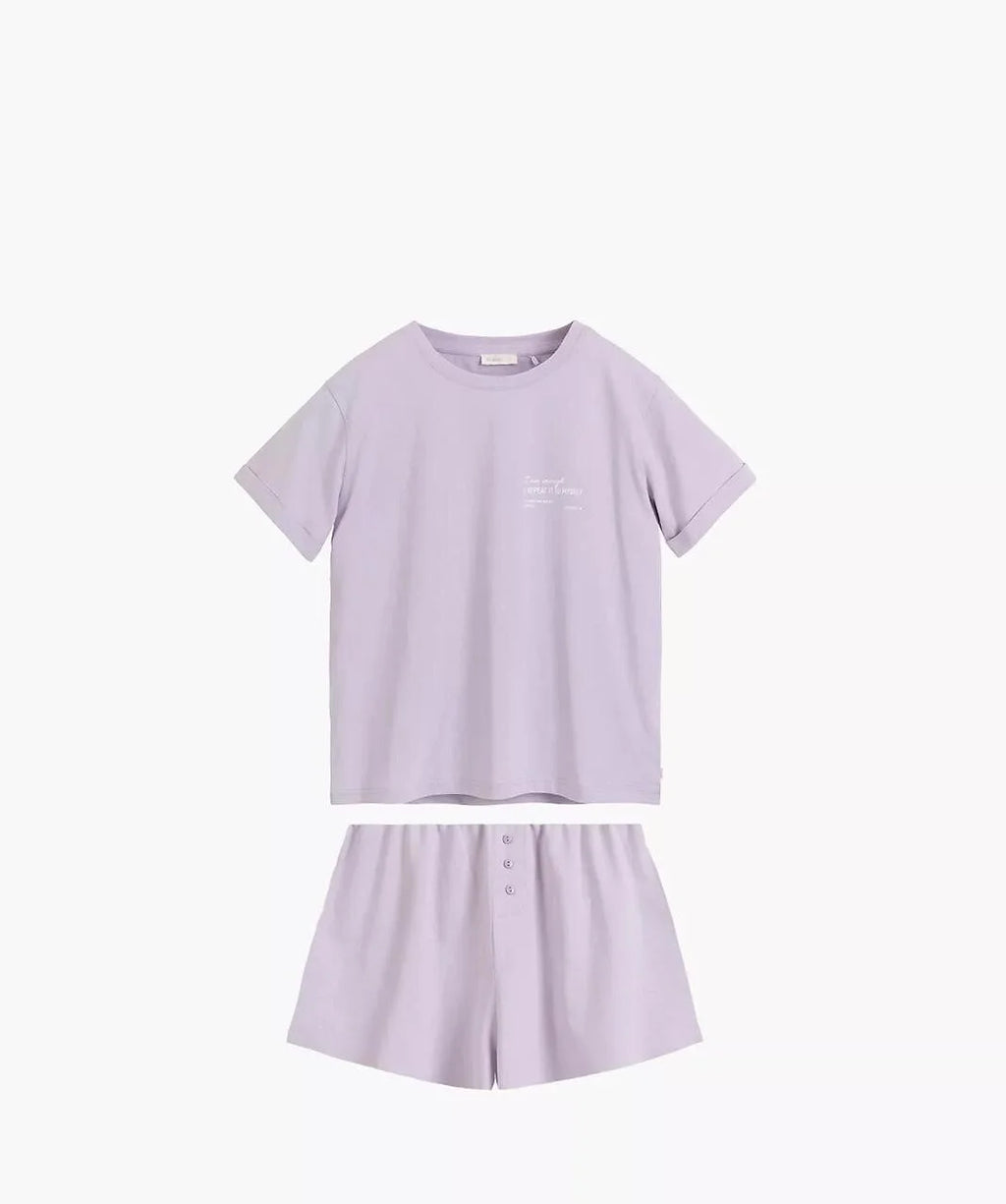 Nlp-506 - pigiama corto da donna in cotone 100%
