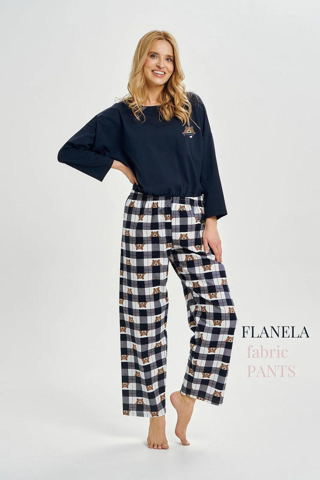 3441 - astrid - pigiama da donna in 100% cotone