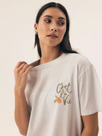 Pigiama da donna in 100% cotone - naranja