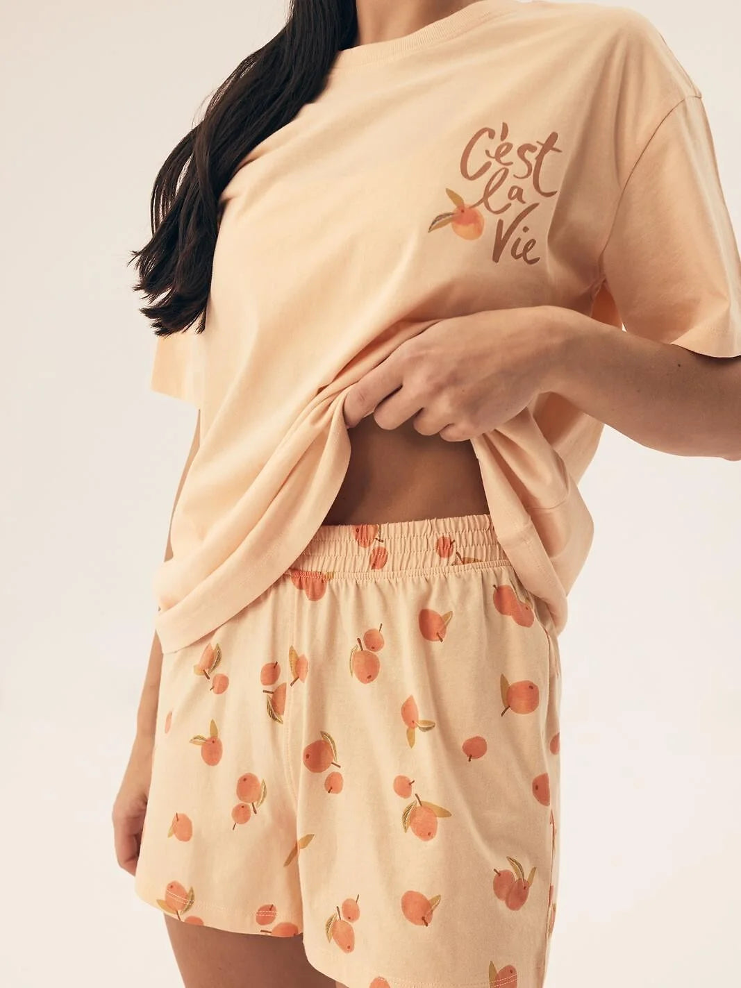 Pigiama da donna in 100% cotone - naranja