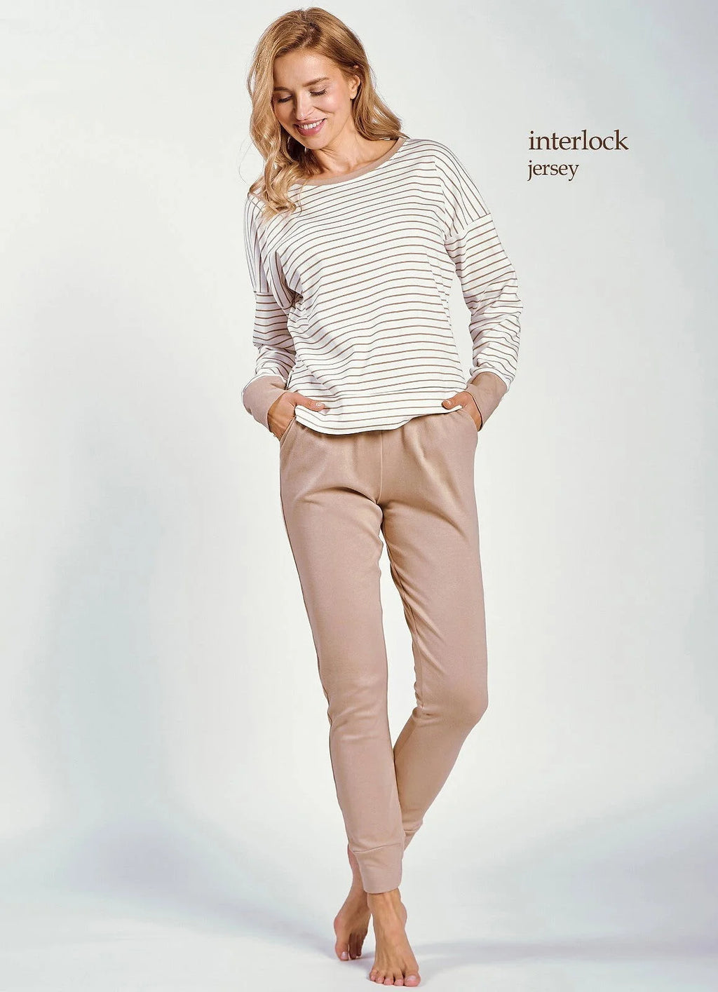 3226 - maggie - pigiama donna in cotone interlock
