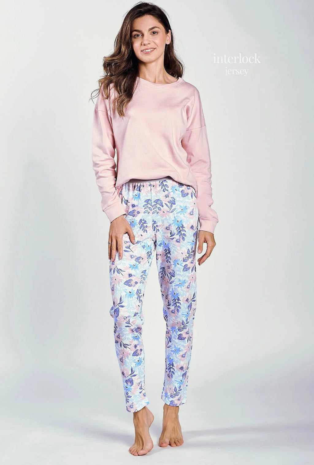 3239 - sylvie - pigiama donna in cotone interlock