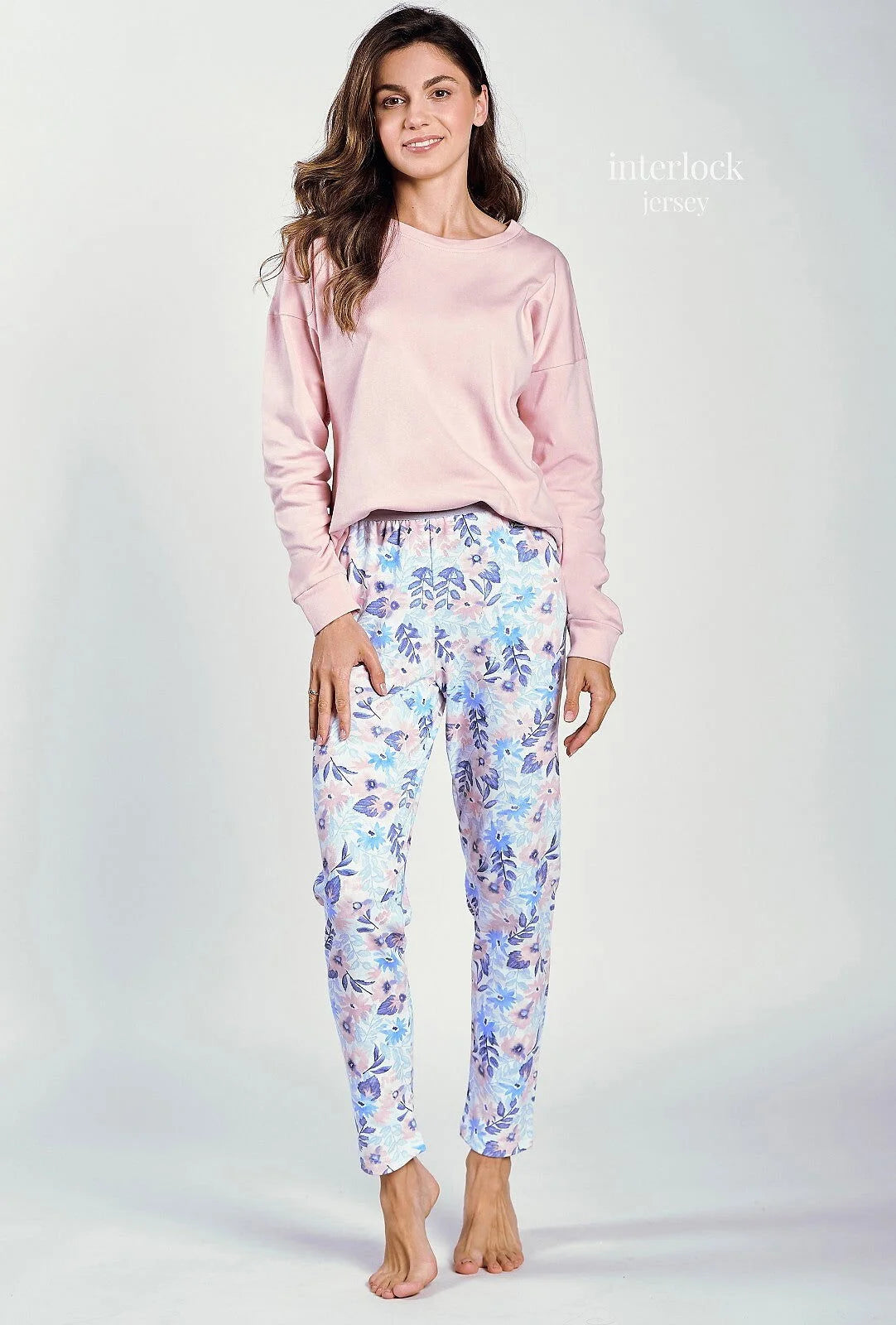 3239 - sylvie - pigiama donna in cotone interlock