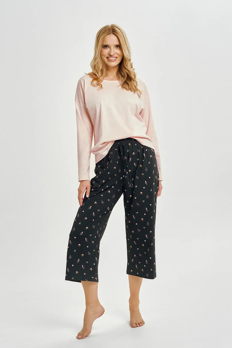3457 - irene - pigiama donna in cotone con pantaloni