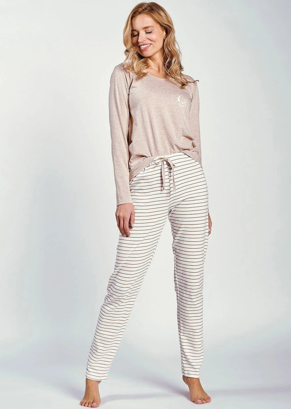 3246 - gina - pigiama donna in cotone elasticizzato
