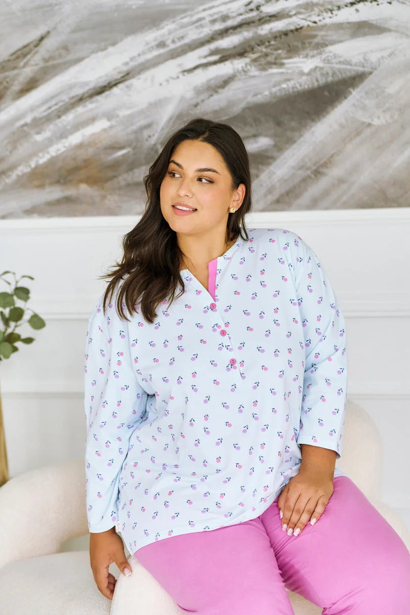 3446 - yolanda - pigiama donna lungo – eleganza e comfort
