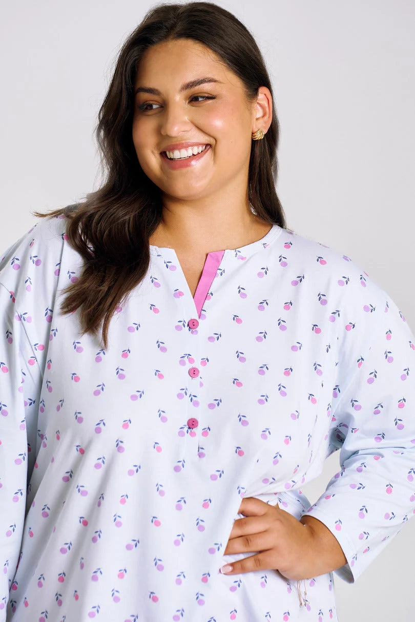 3446 - yolanda - pigiama donna lungo – eleganza e comfort