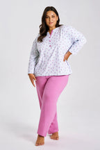 3446 - yolanda - pigiama donna lungo – eleganza e comfort