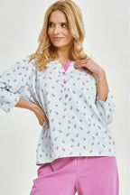 3446 - yolanda - pigiama donna lungo – eleganza e comfort