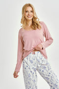 3456 - caroline - pigiama donna lungo da – morbidezza