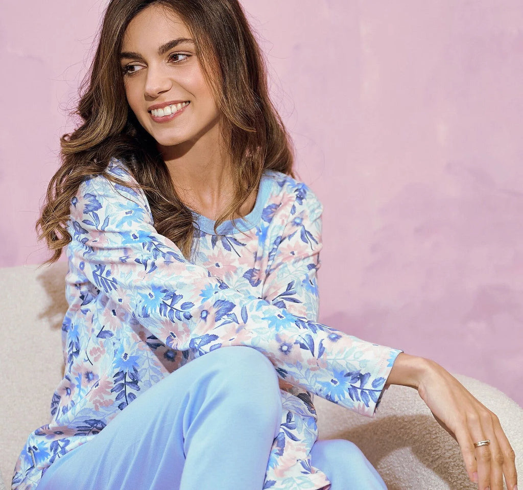 3237 - ginny - pigiama donna in puro cotone interlock