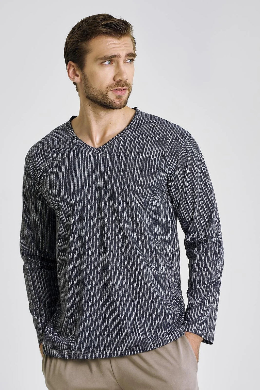 3481 - luca - pigiama uomo in cotone – comfort e stile