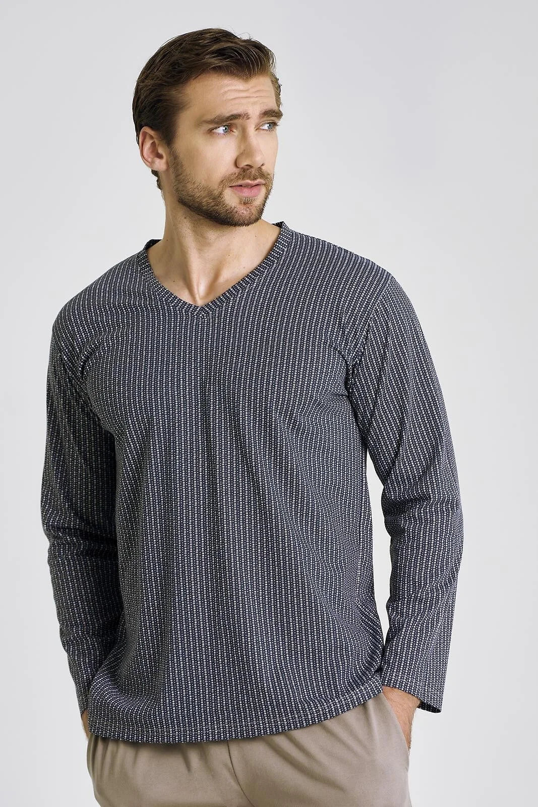 3481 - luca - pigiama uomo in cotone – comfort e stile