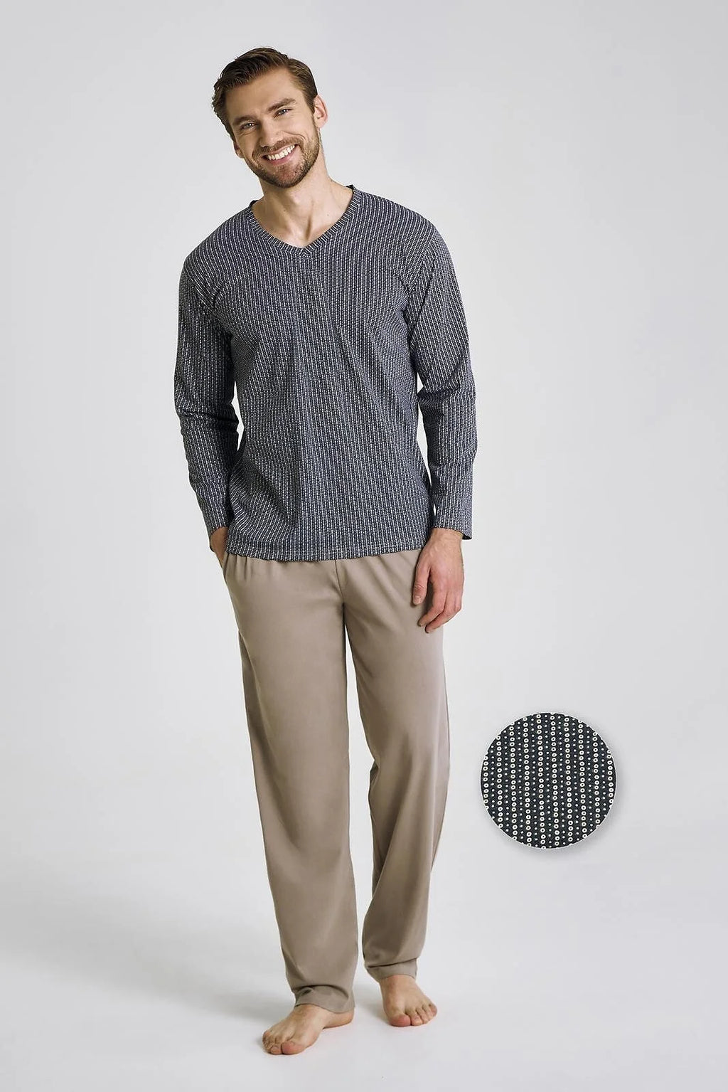 3481 - luca - pigiama uomo in cotone – comfort e stile
