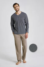 3481 - luca - pigiama uomo in cotone – comfort e stile