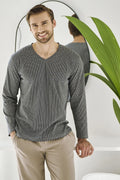 3481 - luca - pigiama uomo in cotone – comfort e stile
