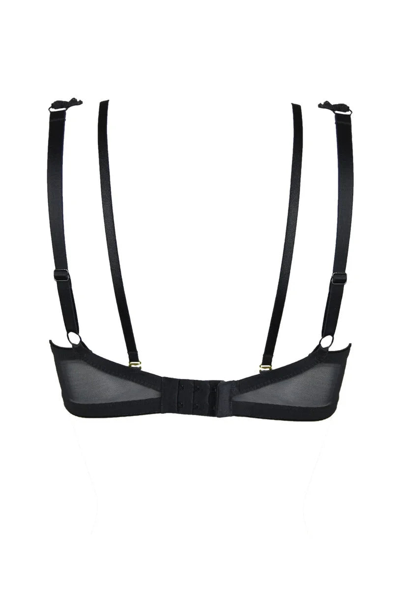 Reggiseno bralette in pizzo - jasmin - nero