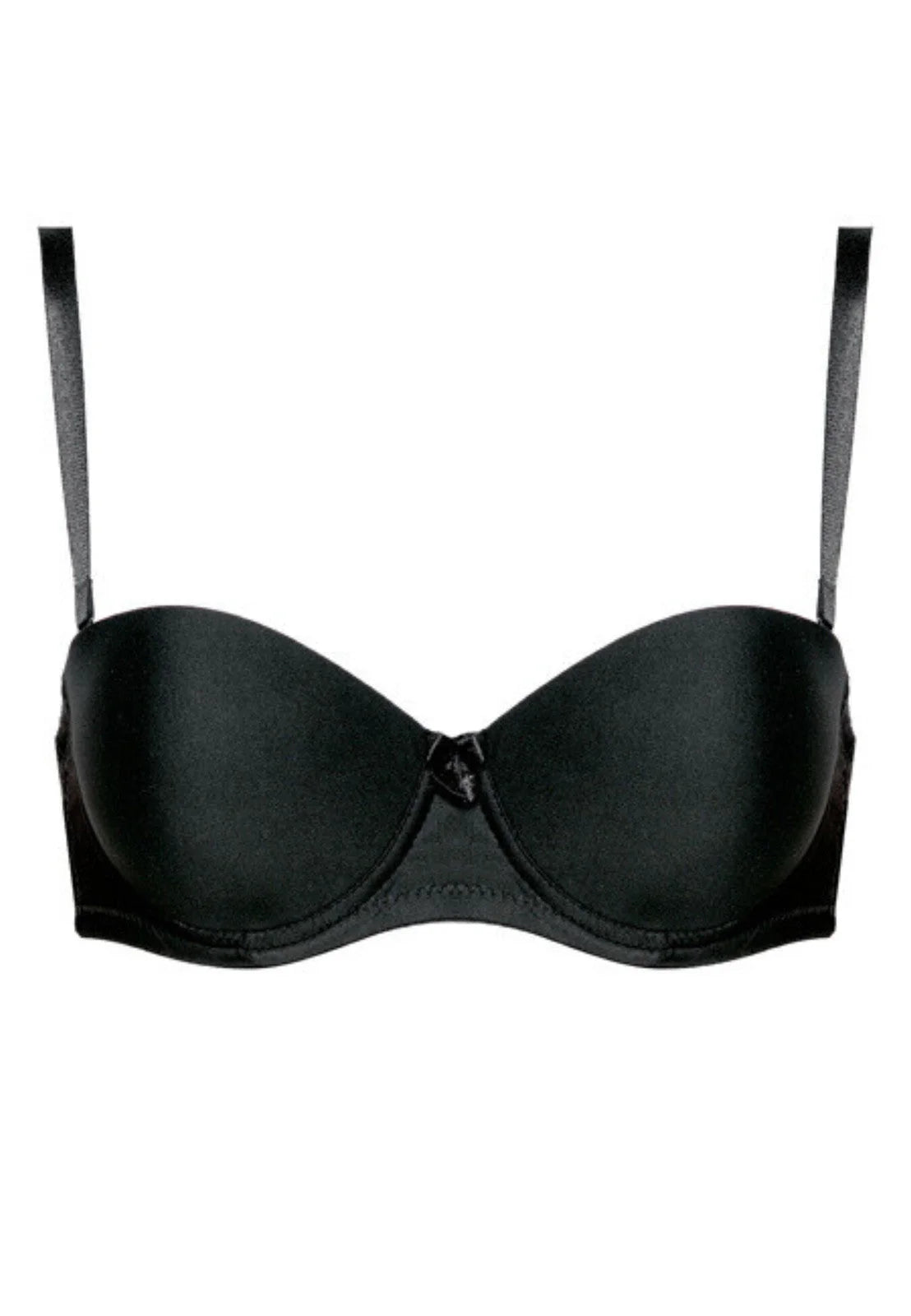 Reggiseno a fascia push up - ewa - nero