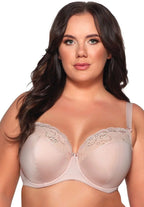 Reggiseno full cup in coppe differenziate - odette - beige
