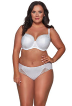 Reggiseno full cup in coppe differenziate - odette - bianco