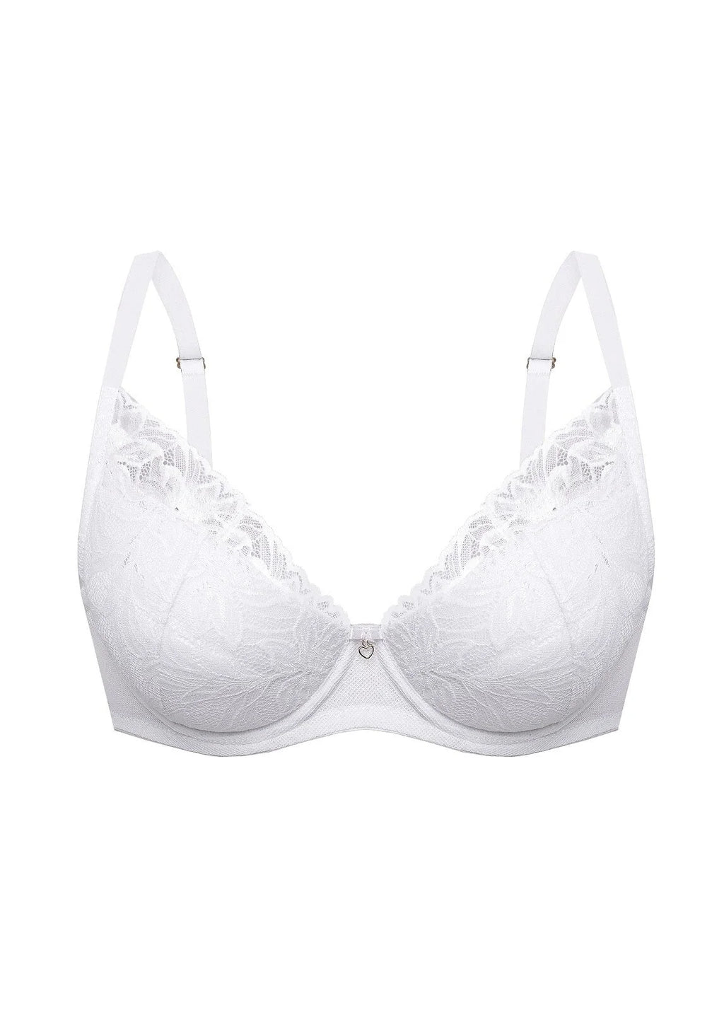 Reggiseno push-up in pizzo - laura - bianco