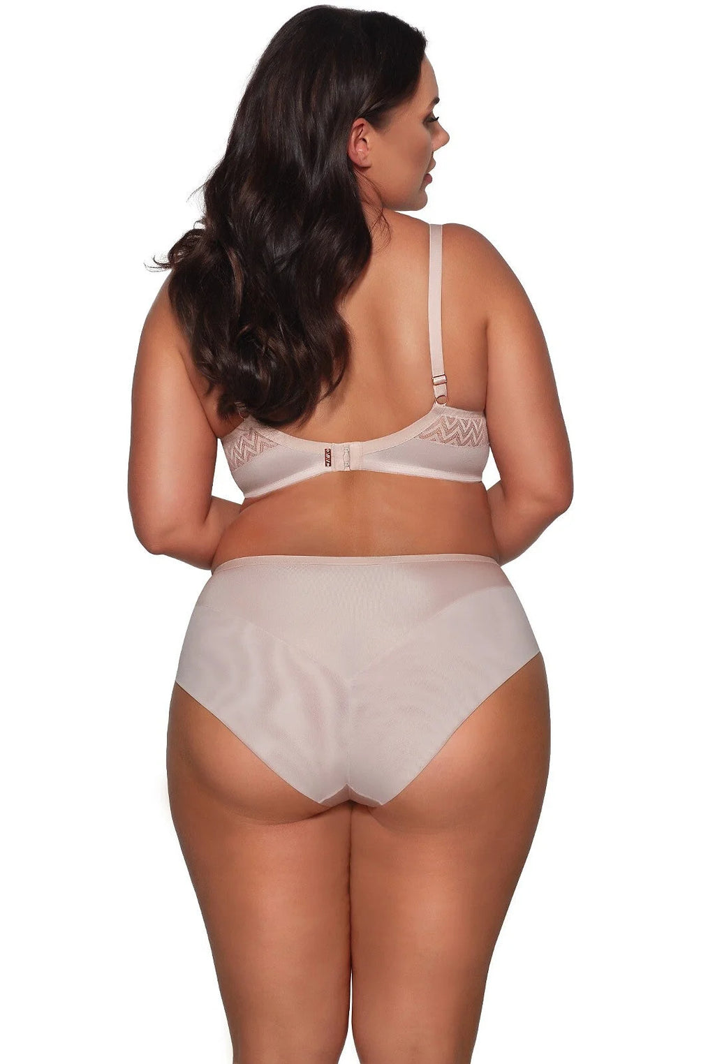 Reggiseno semi soft fantasia geometrica - grace - beige