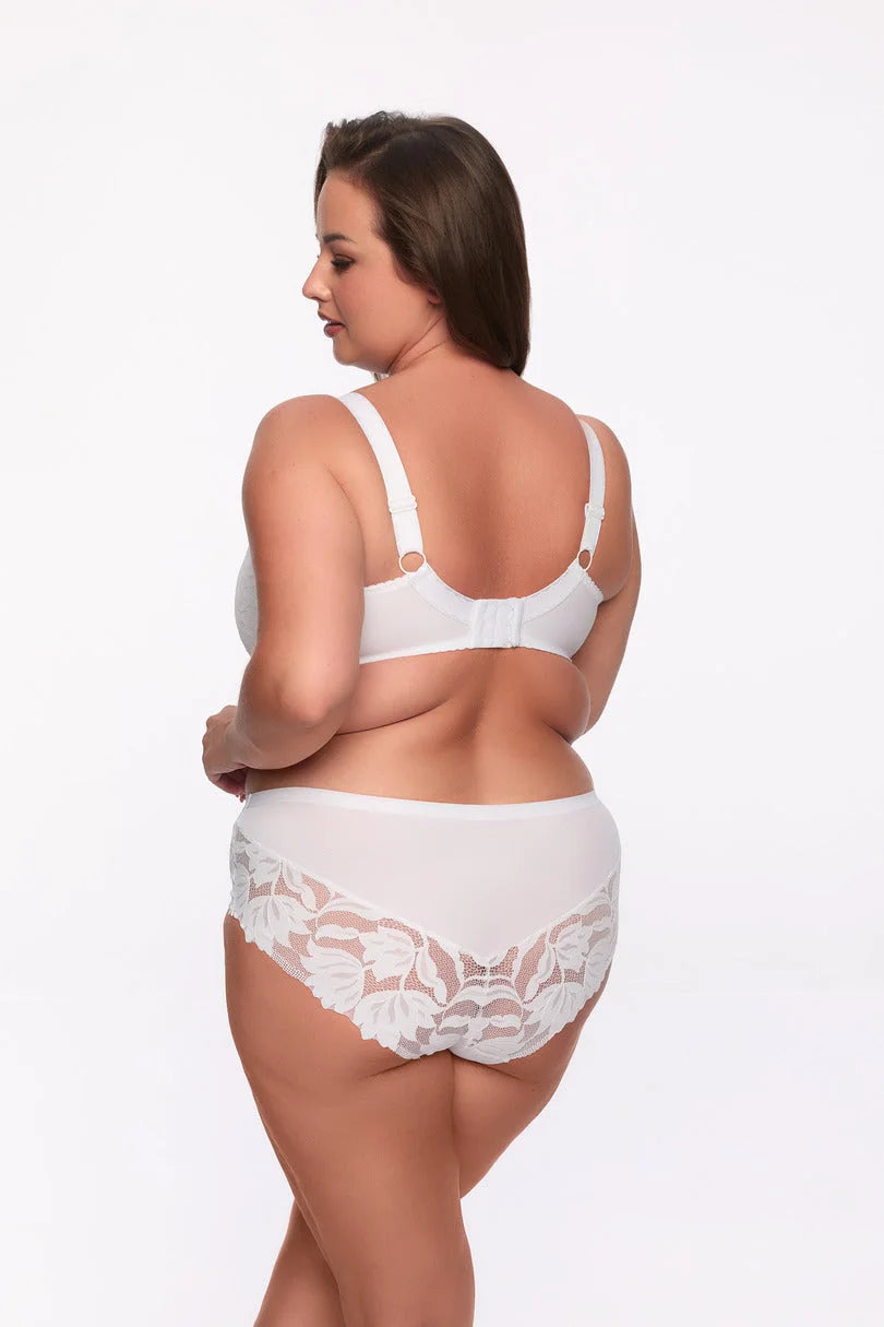 1134 - keto - reggiseno semi-soft maxi con ferretto - bianco