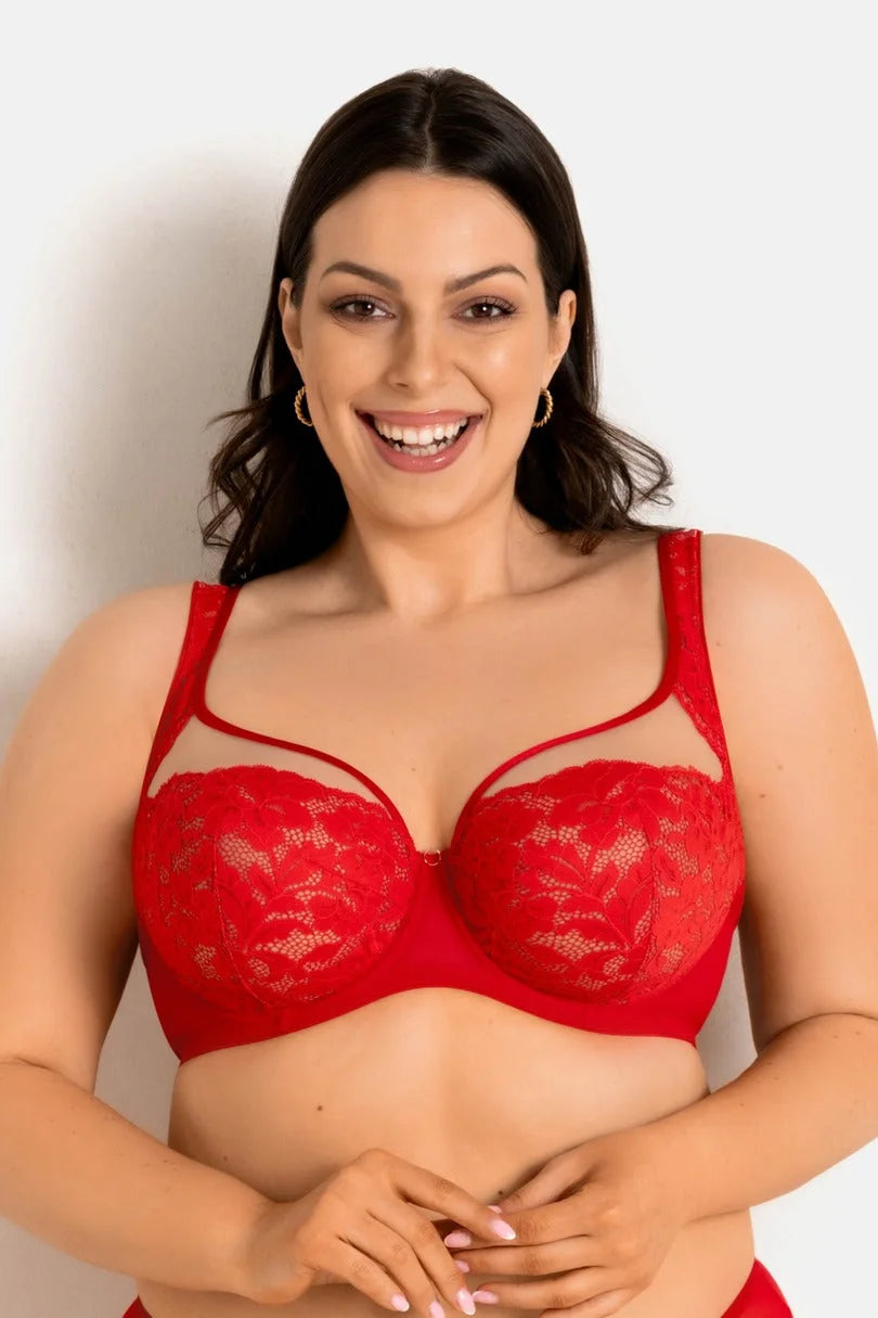 Reggiseno soft con ferretto - jasmin plunge - rosso
