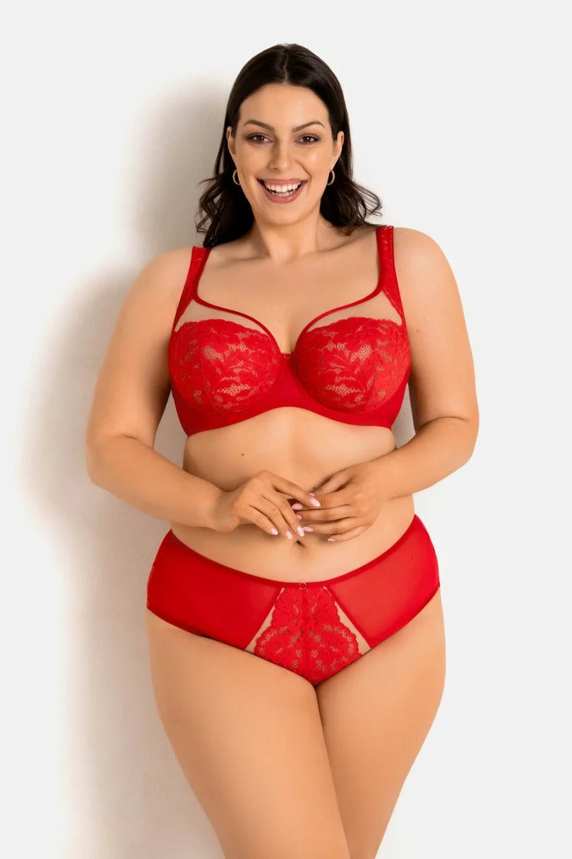 Reggiseno soft con ferretto - jasmin plunge - rosso