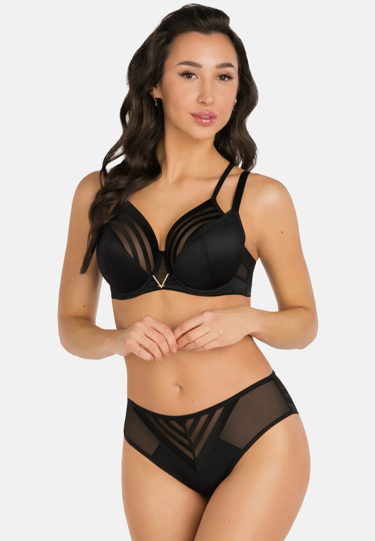 Yoko - k810 - nero - reggiseno soft con ferretto