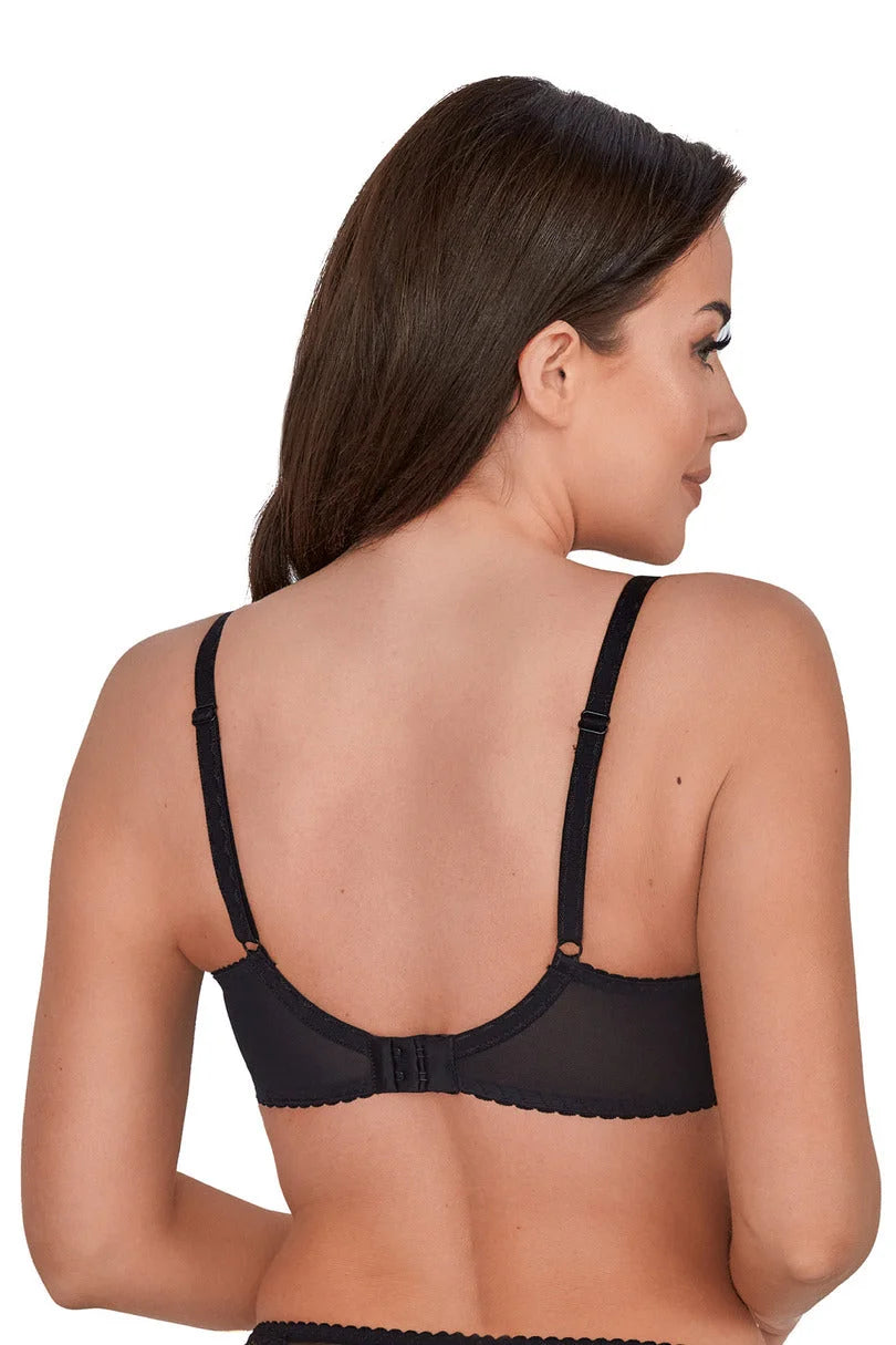 Reggiseno soft in pizzo - chantal - nero