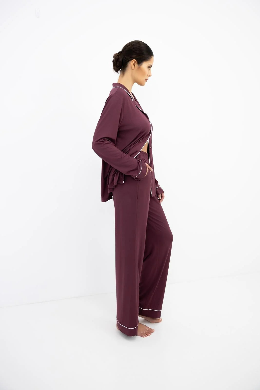 Samira - pigiama lungo da donna in modal