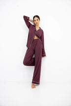 Samira - pigiama lungo da donna in modal