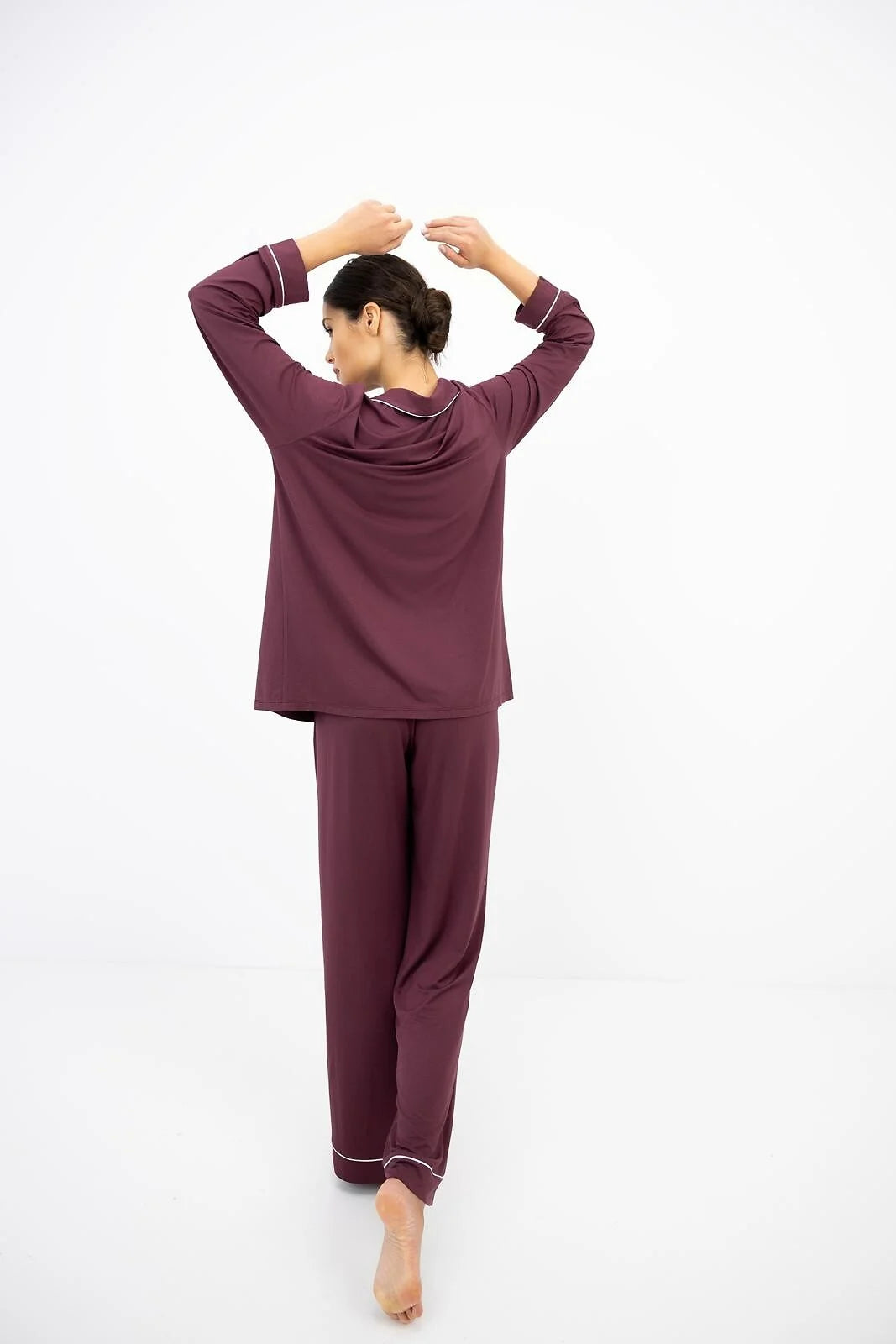 Samira - pigiama lungo da donna in modal