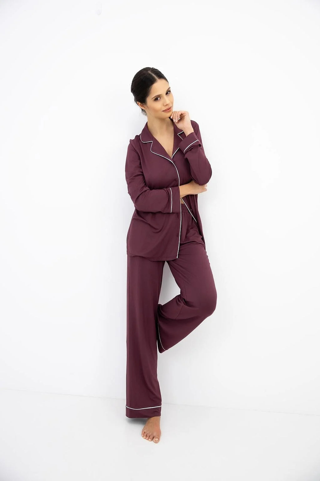 Samira - pigiama lungo da donna in modal