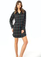 Skyler - camicia da notte donna in sottile flanella