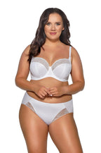 Slip brasiliano donna in microfibra e pizzo - azalea