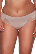 Slip brasiliano da donna in microfibra e pizzo - odette